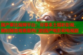 国产草比视频平台：尽享本土精彩影视，随时随地观看最热门的国产电影和电视剧