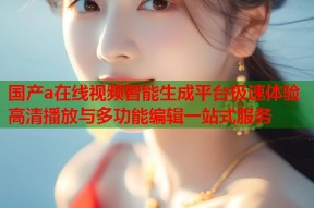 国产a在线视频智能生成平台极速体验高清播放与多功能编辑一站式服务