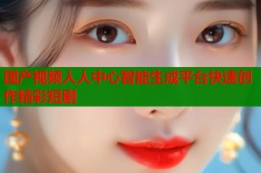 国产视频人人中心智能生成平台快速创作精彩短剧