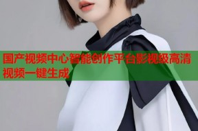 国产视频中心智能创作平台影视级高清视频一键生成