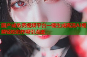 国产成免费视频平台一键生成高清AI视频轻松创作吸引点击