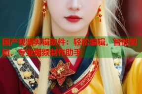 国产视频剪辑软件：轻松编辑，智能剪辑，专业视频制作助手
