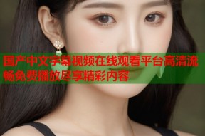 国产中文字幕视频在线观看平台高清流畅免费播放尽享精彩内容