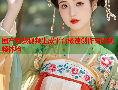 国产免费视频生成平台极速创作高清视频体验  第1张
